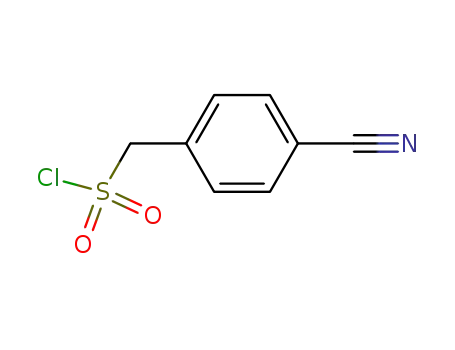 Molecular Structure of 56105-99-8 ((4-CYANOPHENYL)METHANESULFONYL CHLORIDE)