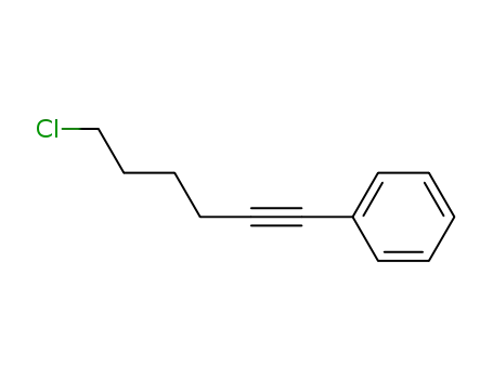 Molecular Structure of 35843-79-9 (Benzene, (6-chloro-1-hexynyl)-)