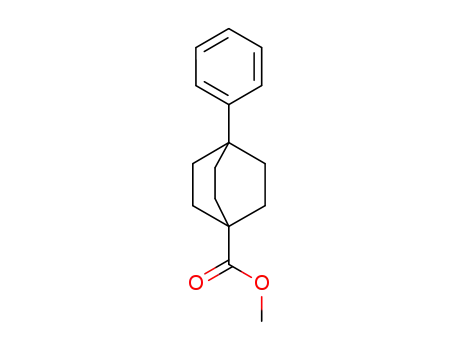 Molecular Structure of 23062-52-4 (Bicyclo[2.2.2]octane-1-carboxylic acid, 4-phenyl-, methyl ester)