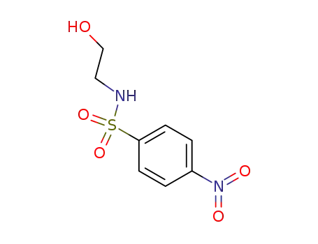 Molecular Structure of 18226-05-6 (Benzenesulfonamide, N-(2-hydroxyethyl)-4-nitro-)