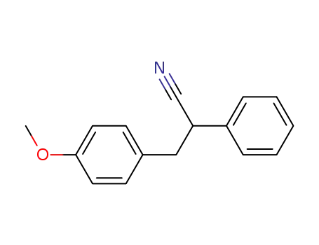 Molecular Structure of 32970-78-8 (3-(4-methoxyphenyl)-2-phenylpropanenitrile)