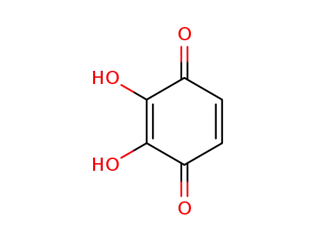 Molecular Structure of 35069-68-2 (2,3-Dihydroxy-1,4-benzoquinone)