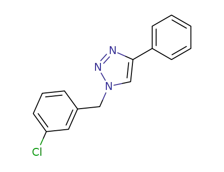 Molecular Structure of 126800-08-6 (1‐(3‐chlorobenzyl)‐4‐phenyl‐1H‐1,2,3‐triazole)