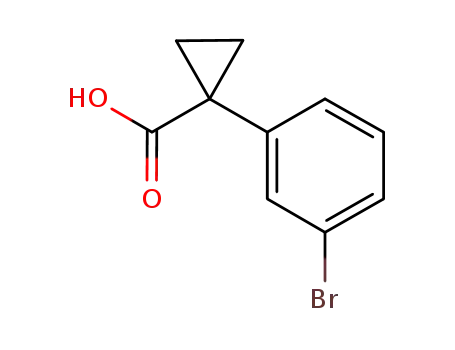 Molecular Structure of 124276-95-5 (1-(3-Bromophenyl)cyclopropanecarboxylic acid)