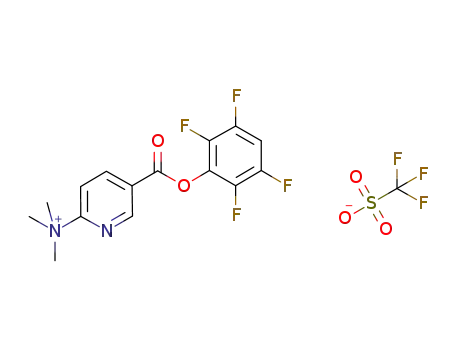 N,N,N-trimethyl-3-((2,3,5,6-tetrafluorophenoxy)-carbonyl)pyridin-6-aminium trifluoromethanesulfonate