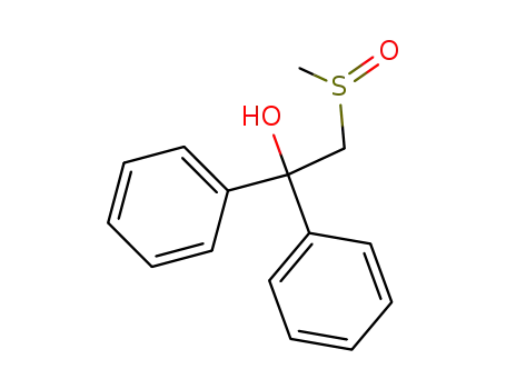 Molecular Structure of 2863-39-0 (2-(methylsulfinyl)-1,1-diphenylethanol)