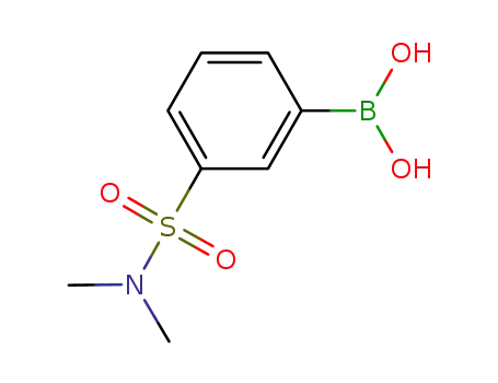 Molecular Structure of 871329-59-8 (3-(N,N-DIMETHYLSULPHONAMIDO)BENZENEBORONIC ACID)