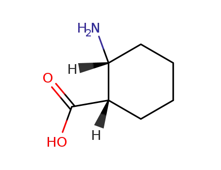 Molecular Structure of 189101-41-5 (Cyclohexanecarboxylic acid, 2-amino-, (1S,2R)- (9CI))