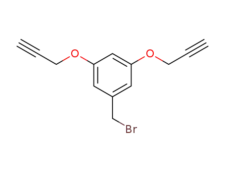 Molecular Structure of 176038-86-1 (1-(bromomethyl)-3,5-bis(prop-2-ynyloxy)benzene)