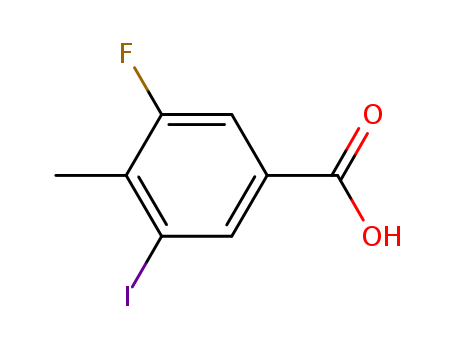 3-fluoro-5-iodo-4-methylbenzoic acid cas no. 861905-94-4 98%