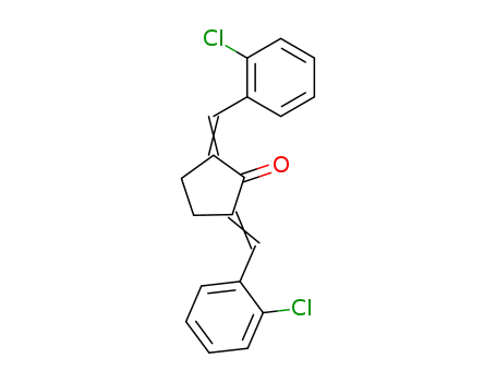 Cyclopentanone, 2,5-bis[(2-chlorophenyl)methylene]-
