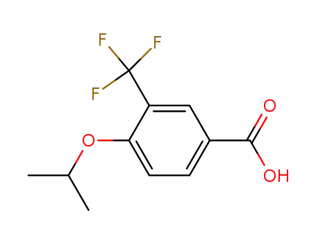 Molecular Structure of 213598-16-4 (4-isopropoxy-3-(trifluoroMethyl)benzoic acid)