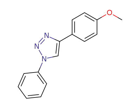 Molecular Structure of 68809-41-6 (4-(4-methoxyphenyl)-1-phenyl-1H-[1,2,3]triazole)