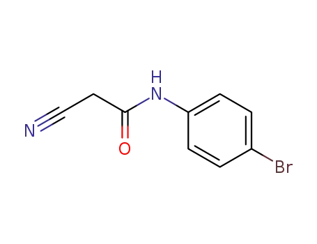 Molecular Structure of 24522-26-7 (2-Cyano-N-(4-broMophenyl)-acetaMide)