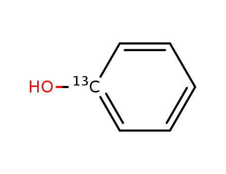 Molecular Structure of 29809-11-8 (PHENOL (1-13C))