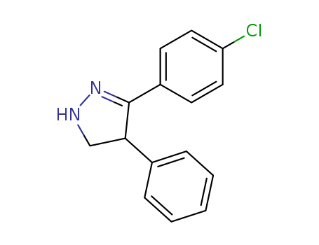 1H-pyrazole, 3-(4-chlorophenyl)-4,5-dihydro-4-phenyl-