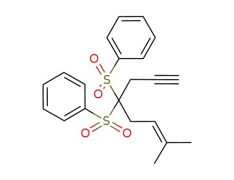 Benzene,
1,1'-[[4-methyl-1-(2-propynyl)-3-pentenylidene]bis(sulfonyl)]bis-