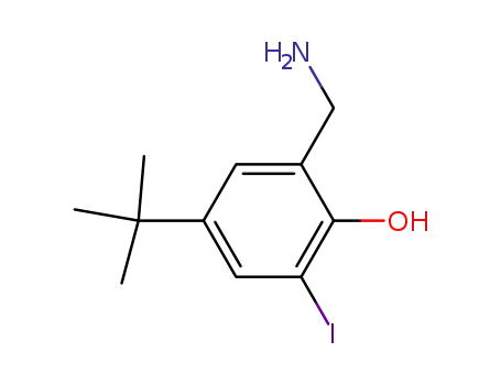 2-Aminomethyl-4-t-butyl-6-iodophenol
