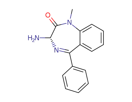 Molecular Structure of 103343-66-4 ((R)-3-AMINO-1-METHYL-5-PHENYL-1,3-DIHYDRO-BENZO[E][1,4]DIAZEPIN-2-ONE)