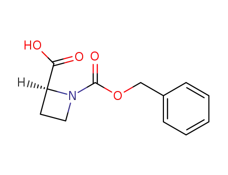 Molecular Structure of 25654-52-8 ((S)-N-CBZ-AZETIDINE-2-CARBOXYLIC ACID)