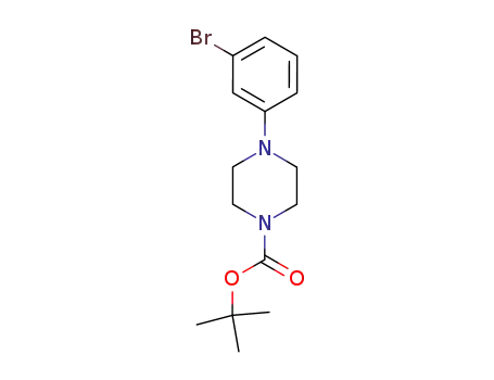 Molecular Structure of 327030-39-7 (4-(3-BROMO-PHENYL)-PIPERAZINE-1-CARBOXYLIC ACID TERT-BUTYL ESTER)