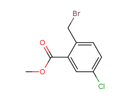 Molecular Structure of 668262-52-0 (METHYL 2-BROMOMETHYL-5-CHLORO-BENZOATE)