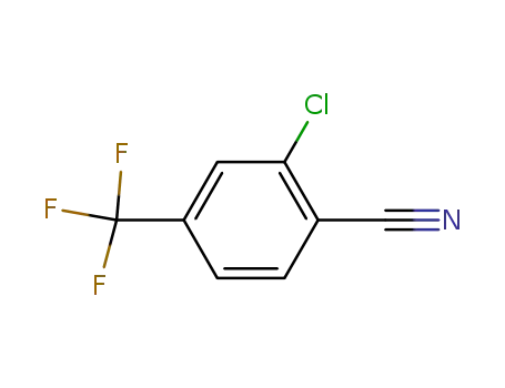 Molecular Structure of 1813-33-8 (2-Chloro-4-(trifluoromethyl)benzonitrile)