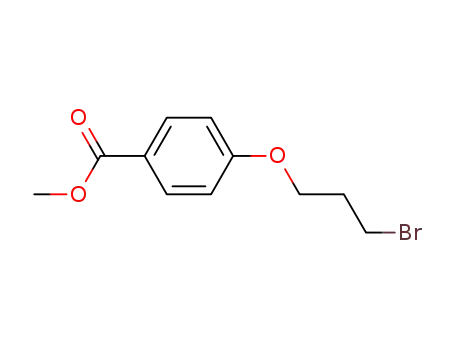 Molecular Structure of 135998-88-8 (4-(3-BROMO-PROPOXY)-BENZOIC ACID METHYL ESTER)
