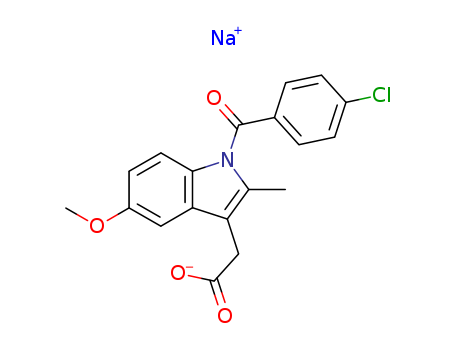 1H-Indole-3-aceticacid, 1-(4-chlorobenzoyl)-5-methoxy-2-methyl-, sodium salt (1:1)