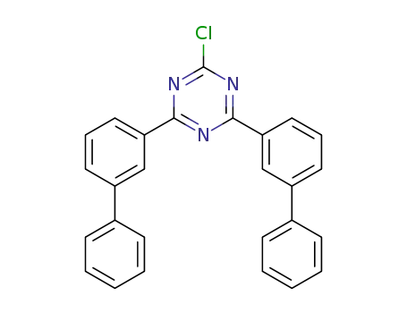 Molecular Structure of 1205748-61-3 (2-chloro-4,6-di(biphenyl-3-yl)-1,3,5-triazine)