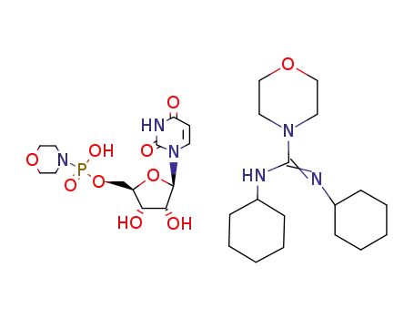 Uridine 5'-monophosphomorpholidate 4-morpholine-N,N'-dicyclohexylcarboxamidine salt