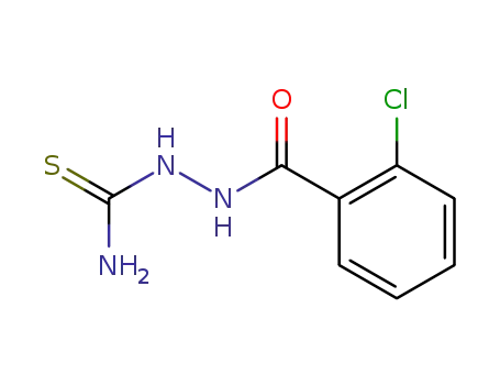 Molecular Structure of 830-86-4 (Benzoic acid, 2-chloro-, 2-(aminothioxomethyl)hydrazide)