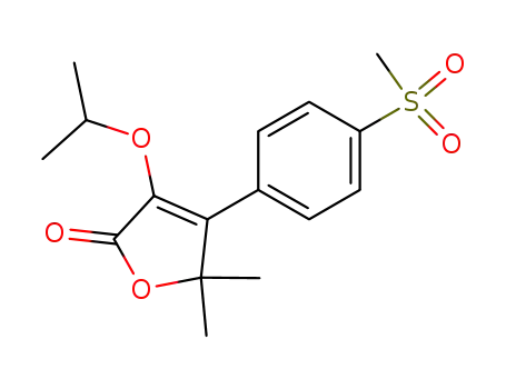 5,5-Dimethyl-3-(1-methylethoxy)-4-(4-(methylsulfonyl)phenyl)-2(5H)-furanone