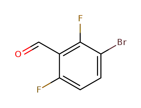 Molecular Structure of 398456-82-1 (3-BROMO-2,6-DIFLUOROBENZALDEHYDE)