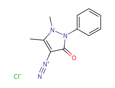 1,5-dimethyl-3-oxo-2-phenyl-2,3-dihydro-1H-pyrazole-4-diazonium chloride