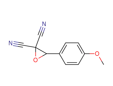 Molecular Structure of 33441-62-2 (2,2-Oxiranedicarbonitrile, 3-(4-methoxyphenyl)-)