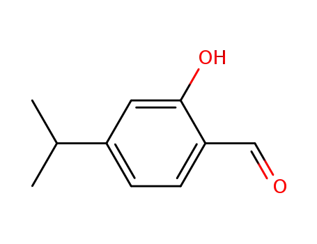 Molecular Structure of 536-32-3 (2-Hydroxy-4-isopropylbenzaldehyde)