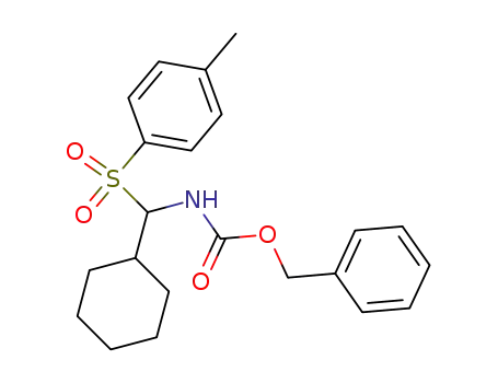 Molecular Structure of 147169-19-5 (BENZYL N-(CYCLOHEXYL[(4-METHYLPHENYL)SULFONYL]METHYL)CARBAMATE)