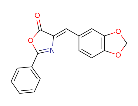 2-PHENYL-4-PIPERONYLIDENE-2-OXAZOLIN-5-ONE