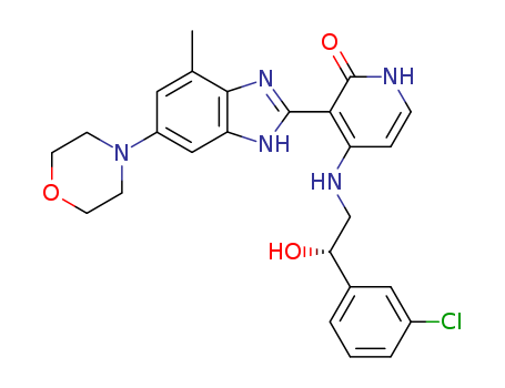 BMS-536924;HY-10262;CS-0117;4-[[(2S)-2-(3-chlorophenyl)-2-hydroxyethyl]amino]-3-[4-methyl-6-(4-morpholinyl)-1H-benzimidazol-2-yl]-2(1H)-pyridinone