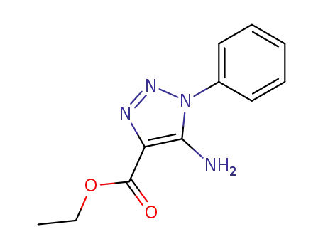 Molecular Structure of 20271-37-8 (5-Amino-1-phenyl-1H-1,2,3-triazole-4-carboxylic acid ethylester)