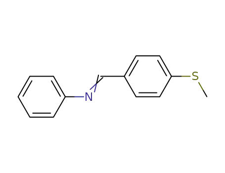 Molecular Structure of 22116-67-2 ((4-methylsulfanylbenzylidene)phenylamine)