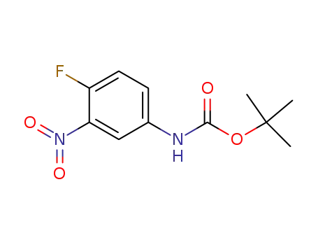 Molecular Structure of 332370-72-6 (TERT-BUTYL 4-FLUORO-3-NITROPHENYLCARBAMATE)