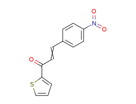 Molecular Structure of 6028-97-3 (1-(2-THIENYL)-3-(4-NITROPHENYL)-2-PROPEN-1-ONE)