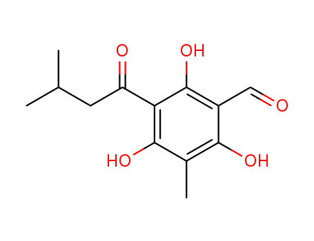 Benzaldehyde,2,4,6-trihydroxy-3-methyl-5-(3-methyl-1-oxobutyl)-