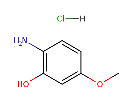 Molecular Structure of 39547-15-4 (2-HYDROXY-4-METHOXYANILINE HYDROCHLORIDE)