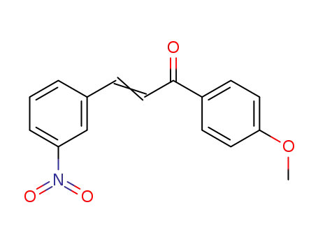 Molecular Structure of 68063-55-8 (1-(4-methoxyphenyl)-3-(3-nitrophenyl)prop-2-en-1-one)