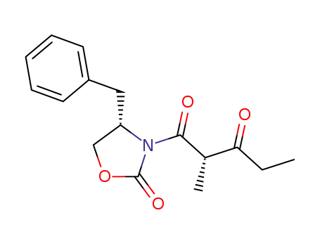 2-Oxazolidinone, 3-[(2S)-2-methyl-1,3-dioxopentyl]-4-(phenylmethyl)-,
(4S)-