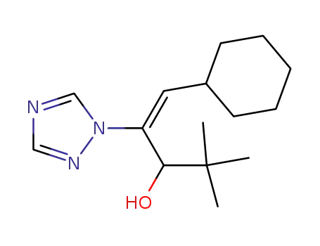 Molecular Structure of 93851-06-0 (alpha-tert-butyl-[S-(E)]-beta-(cyclohexylmethylene)-1H-1,2,4-triazol-1-ethanol)