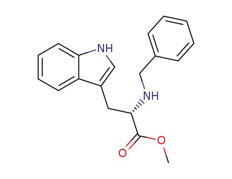 Molecular Structure of 63229-68-5 (L-Tryptophan, N-(phenylmethyl)-, methyl ester)